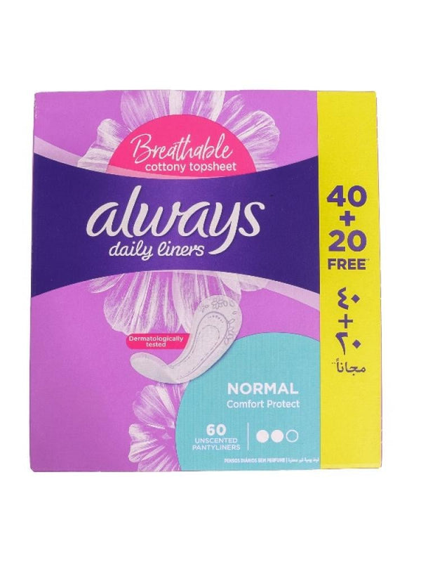 Always Regular Scented Sanitary Pads - 60 Count