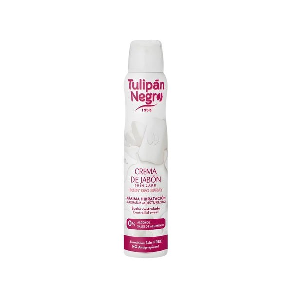 Tulipan Negro Soap Cream Deodorant Spray, Alcohol-Free, 200ml