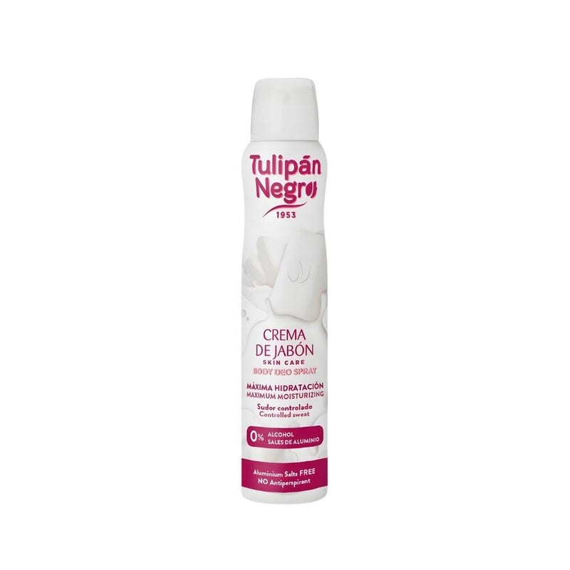 Tulipan Negro Soap Cream Deodorant Spray, Alcohol-Free, 200ml