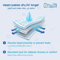 Bambi Size 4 Diapers 8-16kg Economy Pack Leak Protection 33 Pieces