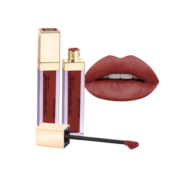 Operamak Matte Liquid Lipstick, Waterproof, Long-Lasting, 223