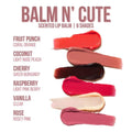 Beauty Creations Balm & Cute Lip Balm 03 Rose, Shea Butter, Sunflower Oil