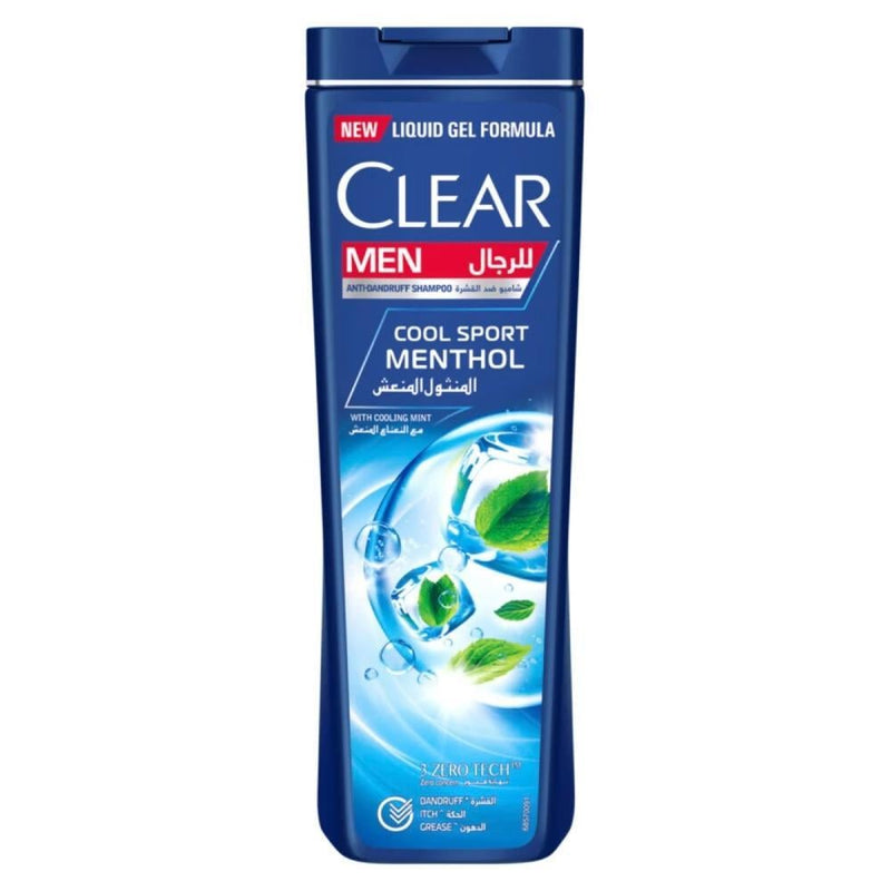 Anti Dandruff Shampoo for Men Refreshing Menthol Mint Clear 400ml
