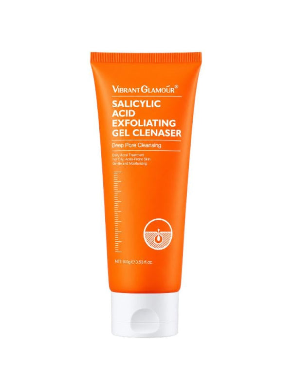 Salicylic Acid Face Wash Exfoliating Gel Cleanser Acne Control Vibrant Glamour 100g