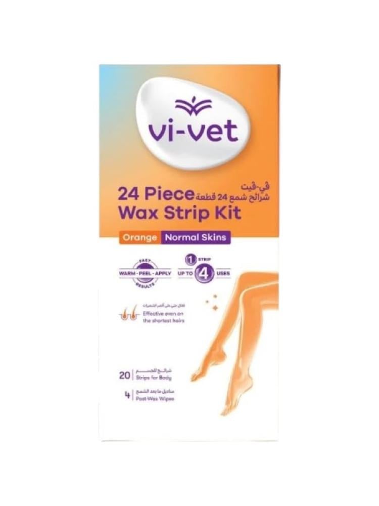 Wax Strips for Normal Skin Hair Removal Veet 24 Pieces