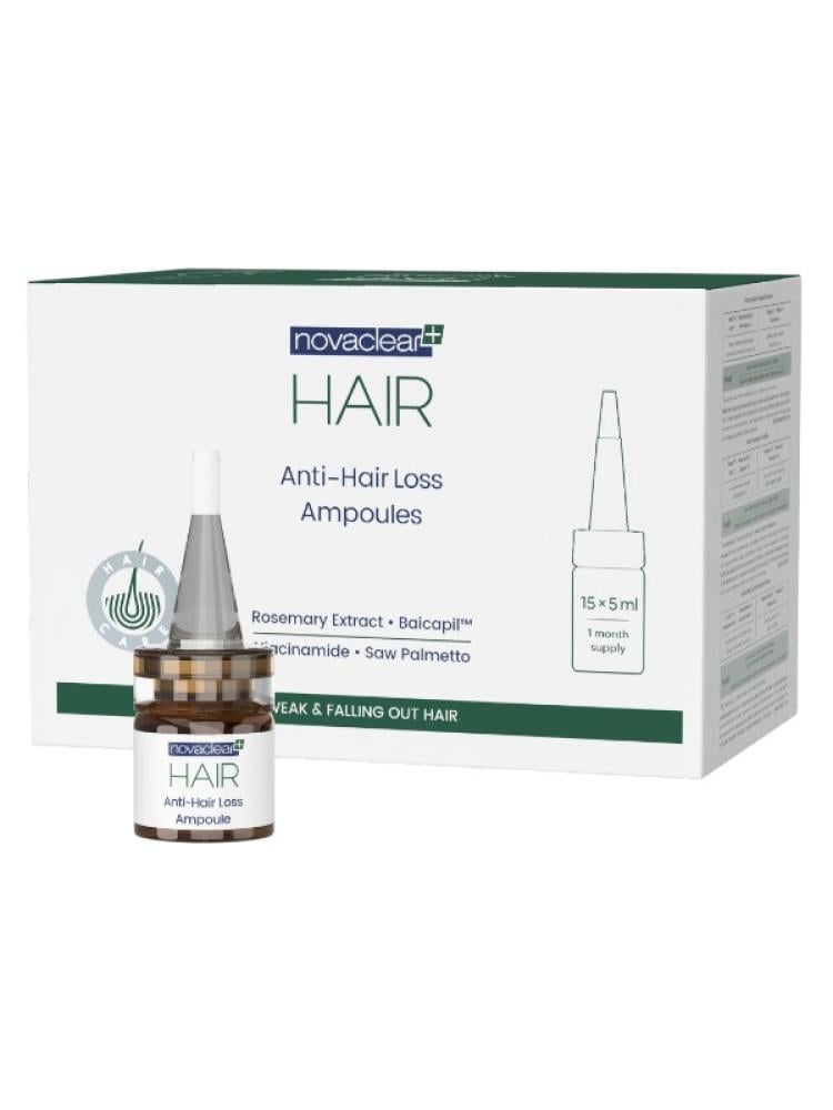 Hair Ampoules Botanical Strengthening Density Support Novaclear 15 x 5ml