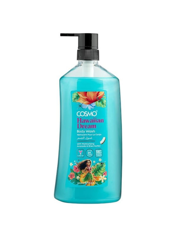 Cosmo Hawaiian Dream Body Wash Avocado & Shea Butter 1000ml