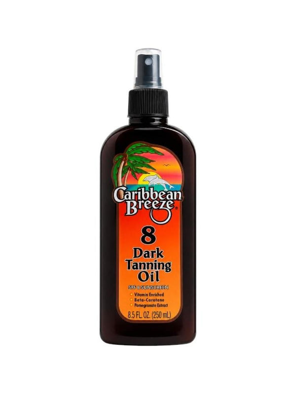 Dark Tanning Oil with SPF 8 Moisturizing Caribbean Breeze 250ml