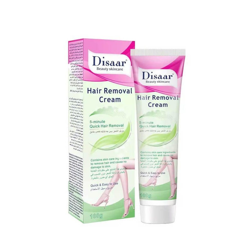 Natural Hair Removal Cream Fast-Acting 5-Minute Depilatory Disaar 100g