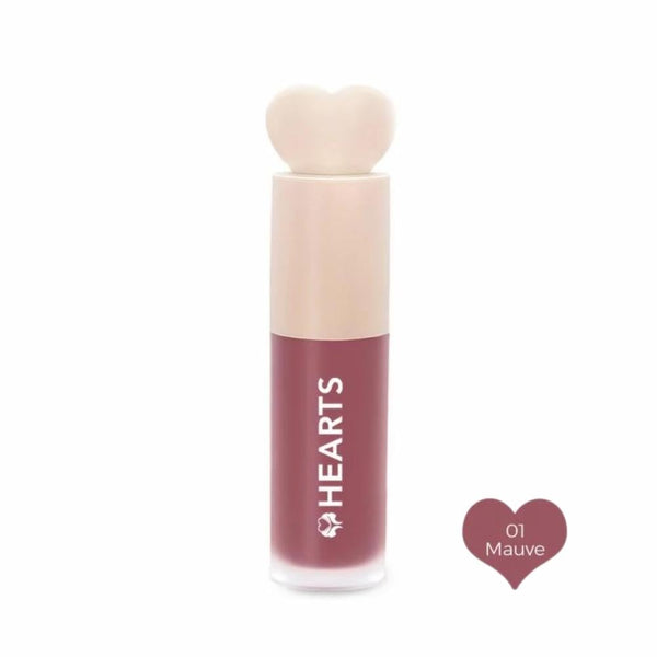 Hearts Liquid Blush 01 Mauve, Blendable Formula, All Skin Types