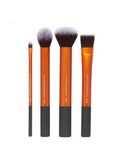 Real Techniques Essential Brush Set 4 Pieces Makeup Brushes Travel Case