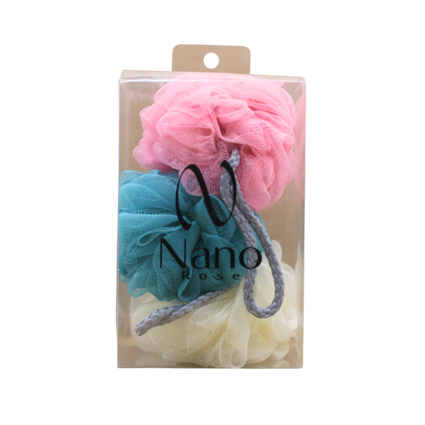 Nano Rose Body Bath Loofah Exfoliating Sponge