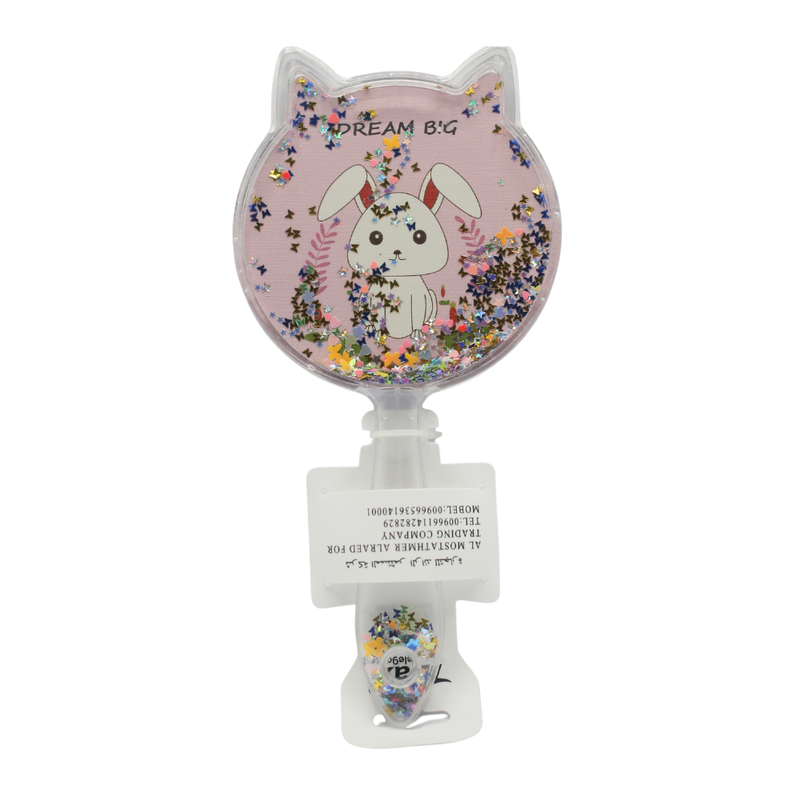 Hand Mirror Portable Cat Design Makeup Accessory Max Elegance 2186C 1 Piece