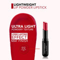 Flormar Rouge Creamy Powder Lipstick, Matte Finish, Shea Butter, 012 Legendary Red