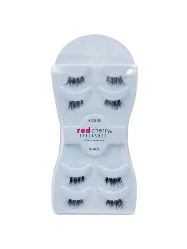 Buy False Eyelashes Natural Look Red Cherry DS06 4 Pieces