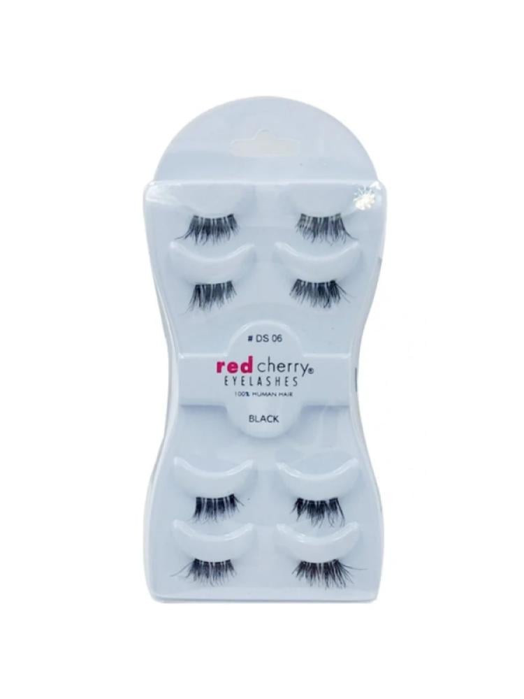 Buy False Eyelashes Natural Look Red Cherry DS06 4 Pieces