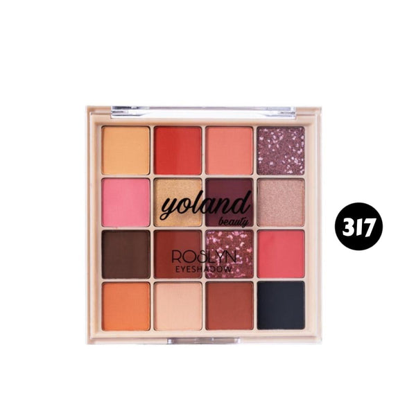 Yolande Beauty Roslyn Eyeshadow Palette 16 Colors No. 317 24g