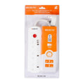 Rebune Power Strip 3-Outlet 2990W 3-Meter Cord White RE300-3M