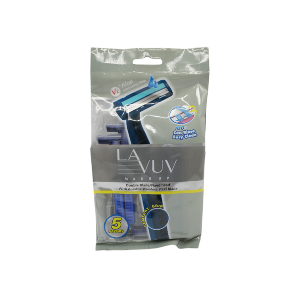 Lavuv 2-Blade Razors Blue 5 Count