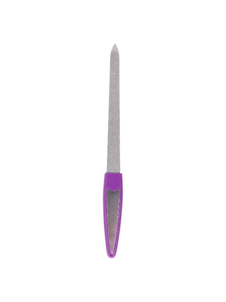 Salon System Metal Nail File with Plastic Handle