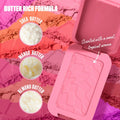 Nyx Buttermelt Blush 02 Butta Together Shea Butter Mango Butter Powder