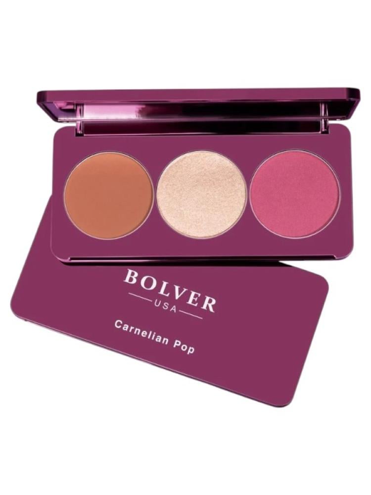 Best Highlighter Palette Trio Carnelian Pop BOLVER 9g