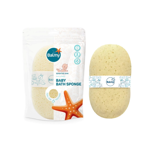 Balmy Baby Bath Sponge Deep Cleansing Exfoliating Sensitive Skin