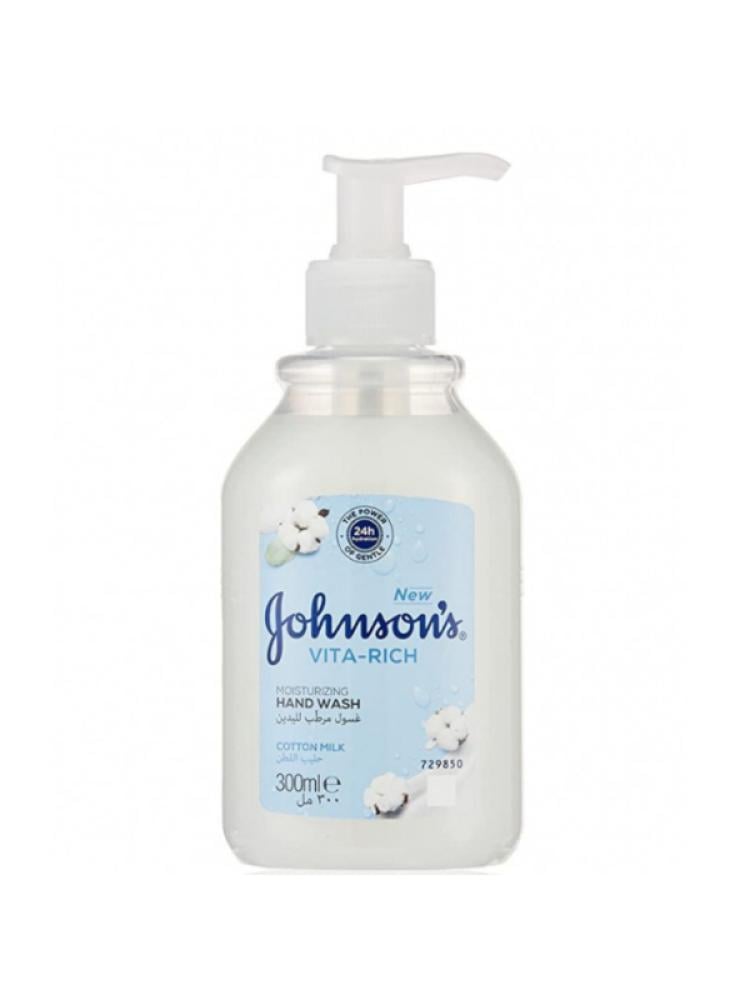 Best Hand Wash Cotton & Milk Gentle Moisturising Johnson's 300ml