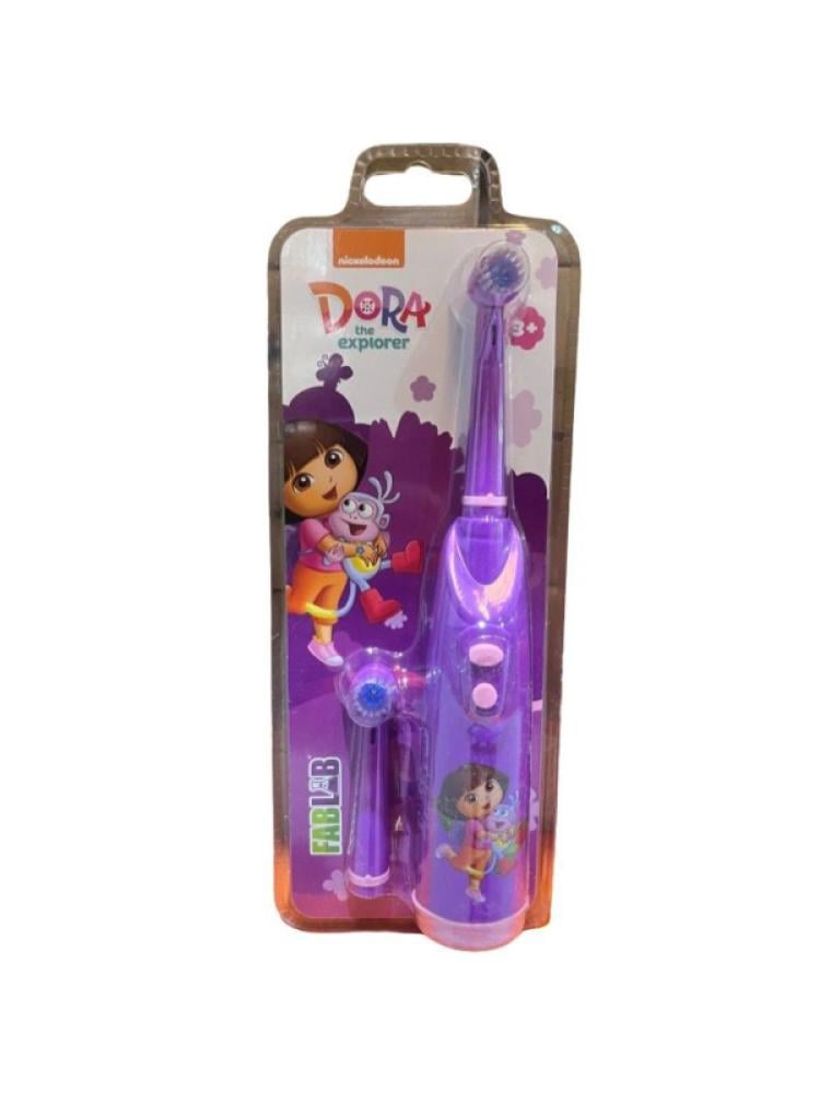 Fablab Battery Operated Kids Toothbrush - Dora Design, Soft Bristles