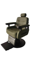 Salon System Men's Barber Chair BX-2968-2G - Olive Green & Black Iron