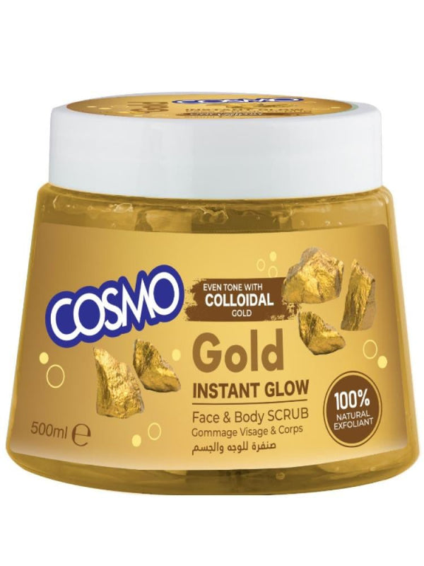 Exfoliating Face and Body Scrub with Colloidal Gold by Cosmo 500ml