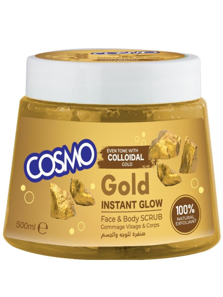 Exfoliating Face and Body Scrub with Colloidal Gold by Cosmo 500ml