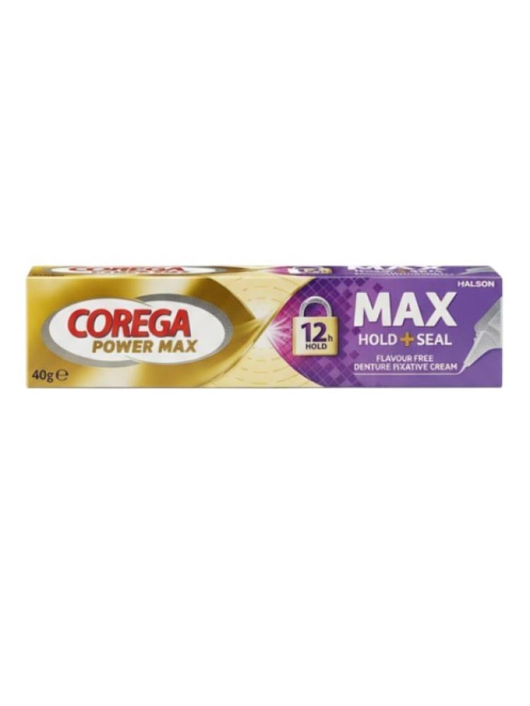 Corega Powermax Denture Fixative Cream Mint Flavor - 40g