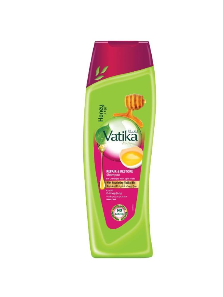 Best Shampoo for Damaged Hair Honey & Egg Vatika 400ml