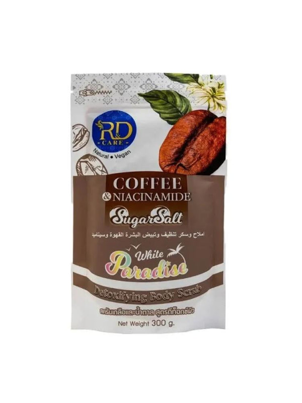 R&D Care Coffee Cinnamon Milk Salts Sugar Skin Cleanser - 300g