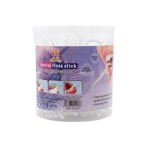 Dara Beauty Dental Floss Sticks Interdental Cleaning 100 Count