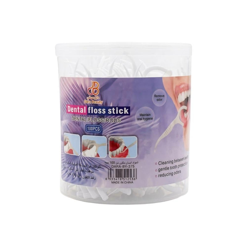 Dara Beauty Dental Floss Sticks Interdental Cleaning 100 Count