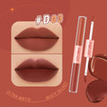 Pink Flash Liquid Lipstick and Lip Gloss Duo D03, Matte and Glossy