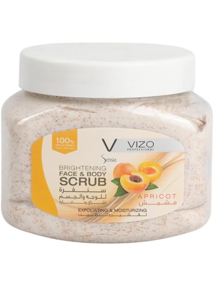 Best Apricot Face Scrub Face and Body Exfoliating Vizo 500ml