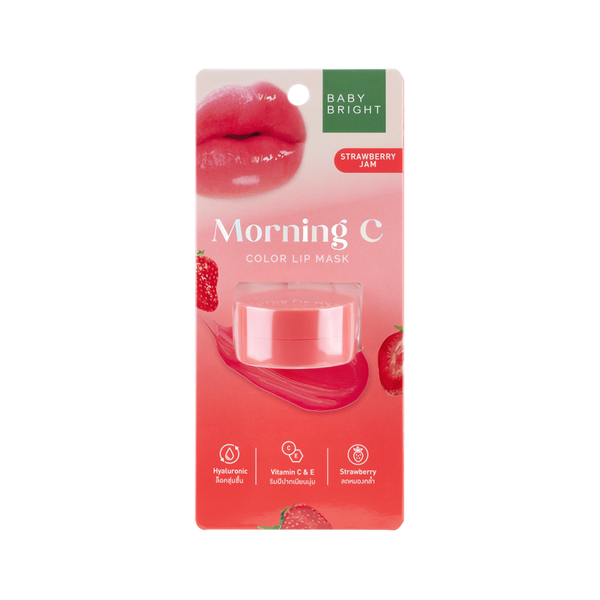 Baby Bright Morning C Strawberry Lip Mask, 3.8g, Vitamin C
