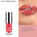 Note Moisturizing Lip Oil, Avocado Oil, Jojoba Oil, Vitamin E, 40 Sugar Red