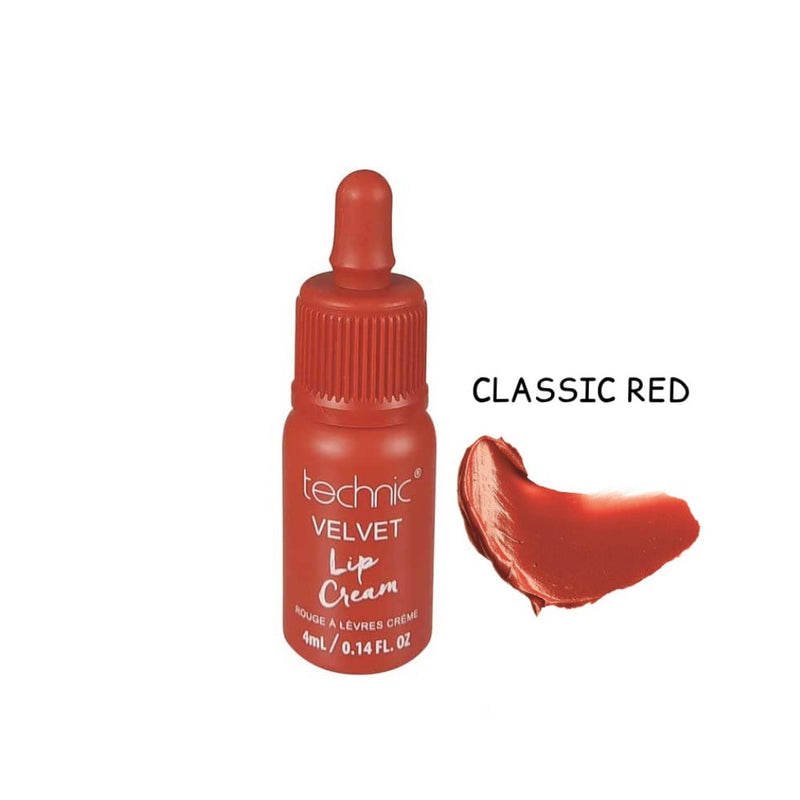 Technic Velvet Liquid Lipstick Classic Red 4ml Highly Pigmented