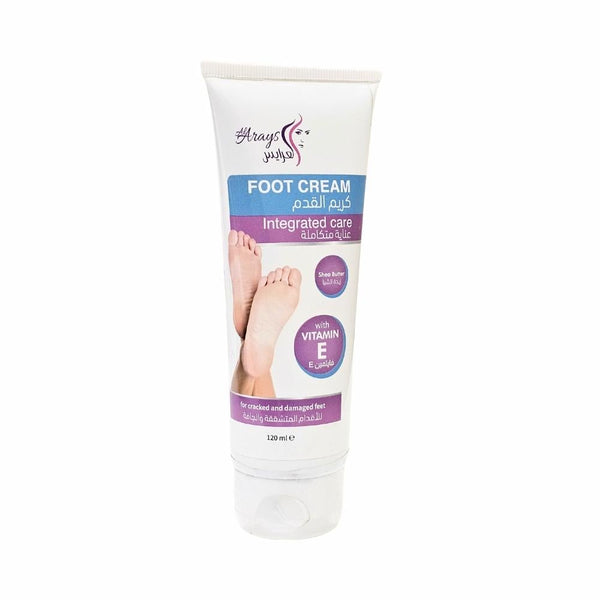 Al Arayes Foot Moisturizing Cream with Shea Butter & Vitamin E, 120 ml