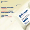 Makeup Remover Wipes for Sensitive Skin Micellar Johnson's 25 Wipes