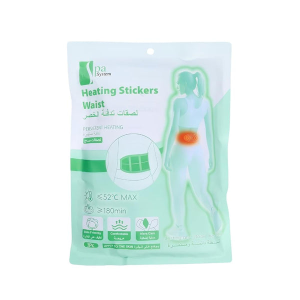 Waist Heating Patches Lower Back Muscle Comfort Spa System 3 Pieces