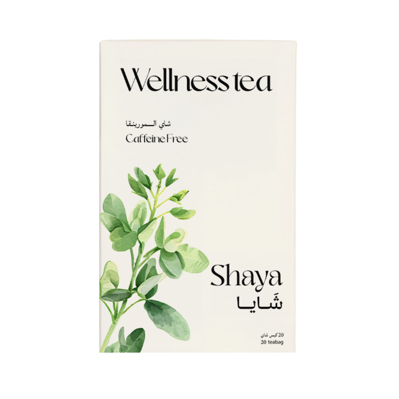 Shaya Moringa Herbal Tea, Natural Antioxidant Blend, 20 Tea Bags