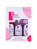 Spa System Nail Care Set - 3 x 50ml (Remover, Strengthener, Cuticle Remover)