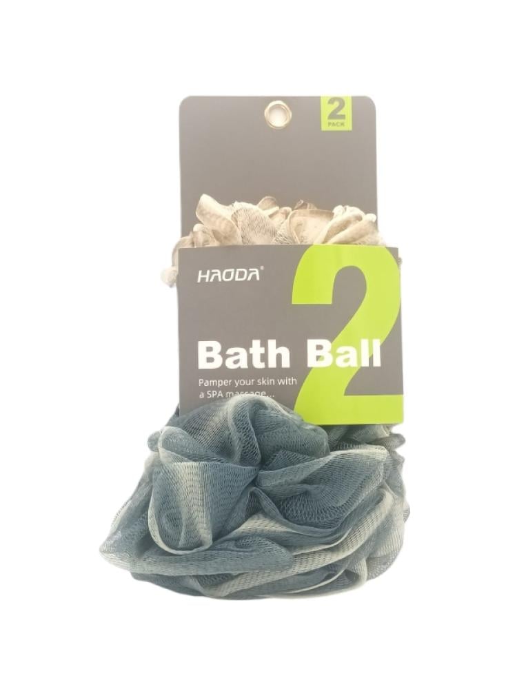 Haoda Loofah Ball Bath Sponge - 2 Pack