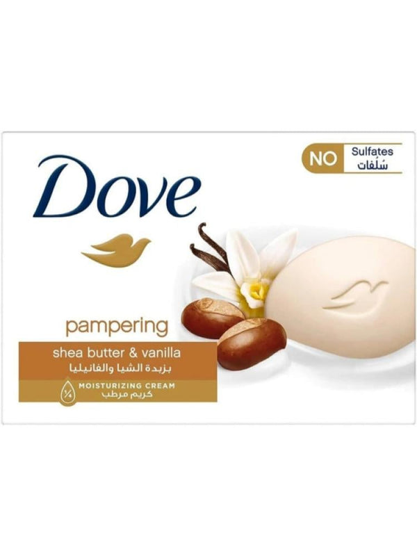 Dove Bar Soap Moisturizing Shea Butter Vanilla 125g