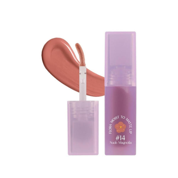 Baby Bright Flora Moist to Matte Liquid Lipstick 12 Brown Sunflower